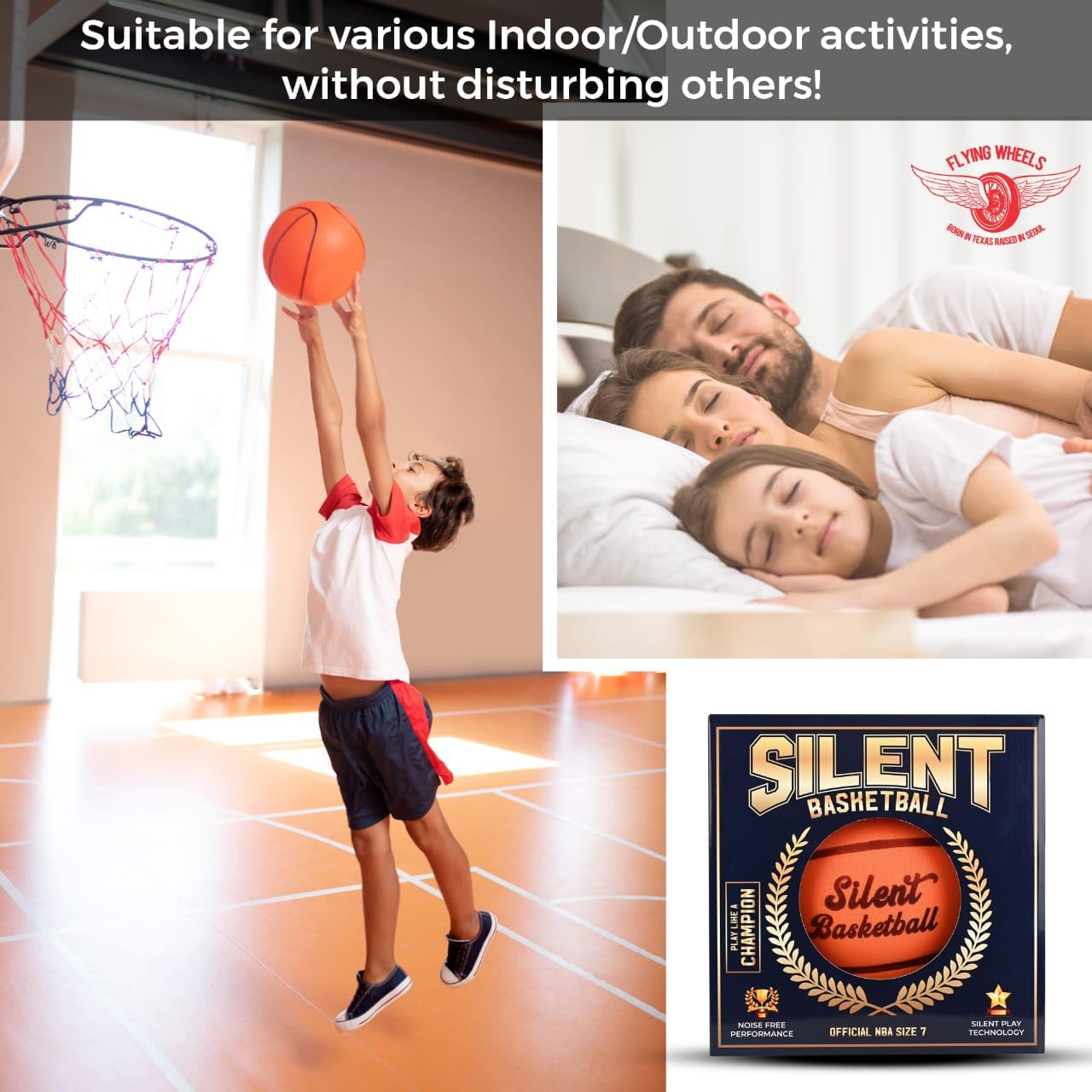 QUIET HOOPER Silent Basketball Size 7